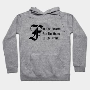 Funny Bible Quote T Black Text Hoodie